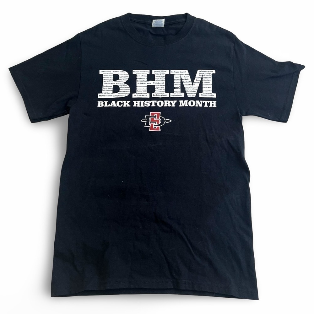 NWOT UC San Diego Black History Month Tee Sz S Basketball T-Shirt University CA